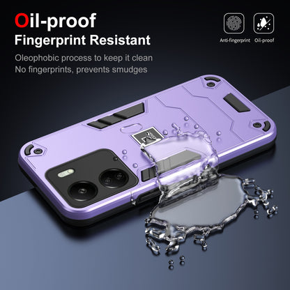 Xiaomi Redmi 13C 2 in 1 Shockproof Phone Case, Rugged TPU+PC, Oil-Proof & Fingerprint Resistant, with Magnet-Ready