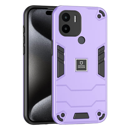Xiaomi Redmi A1 Plus 2 in 1 Shockproof Phone Case, Rugged TPU+PC, Oil-Proof & Fingerprint Resistant, with Magnet-Ready