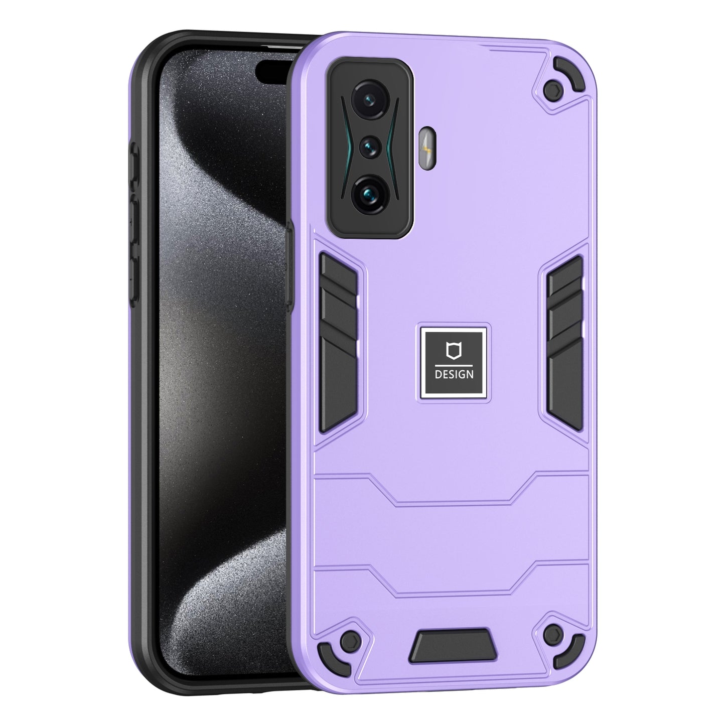 Xiaomi Redmi K50 Gaming 2 in 1 Shockproof Phone Case, Rugged TPU+PC, Oil-Proof & Fingerprint Resistant, with Magnet-Ready