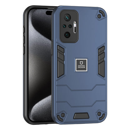 Xiaomi Redmi Note 10 Pro 4G 2 in 1 Shockproof Phone Case, Rugged TPU+PC, Oil-Proof & Fingerprint Resistant, with Magnet-Ready