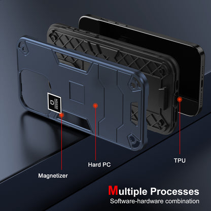 Xiaomi Redmi Note 10 Pro 4G 2 in 1 Shockproof Phone Case, Rugged TPU+PC, Oil-Proof & Fingerprint Resistant, with Magnet-Ready