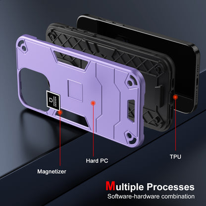 Xiaomi Redmi Note 10 Pro 4G 2 in 1 Shockproof Phone Case, Rugged TPU+PC, Oil-Proof & Fingerprint Resistant, with Magnet-Ready