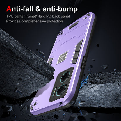 Xiaomi Redmi Note 11E 2 in 1 Shockproof Phone Case, Rugged TPU+PC, Oil-Proof & Fingerprint Resistant, with Magnet-Ready