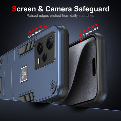 Xiaomi Redmi Note 12 Pro+ Global 2 in 1 Shockproof Phone Case, Rugged TPU+PC, Oil-Proof & Fingerprint Resistant, with Magnet-Ready