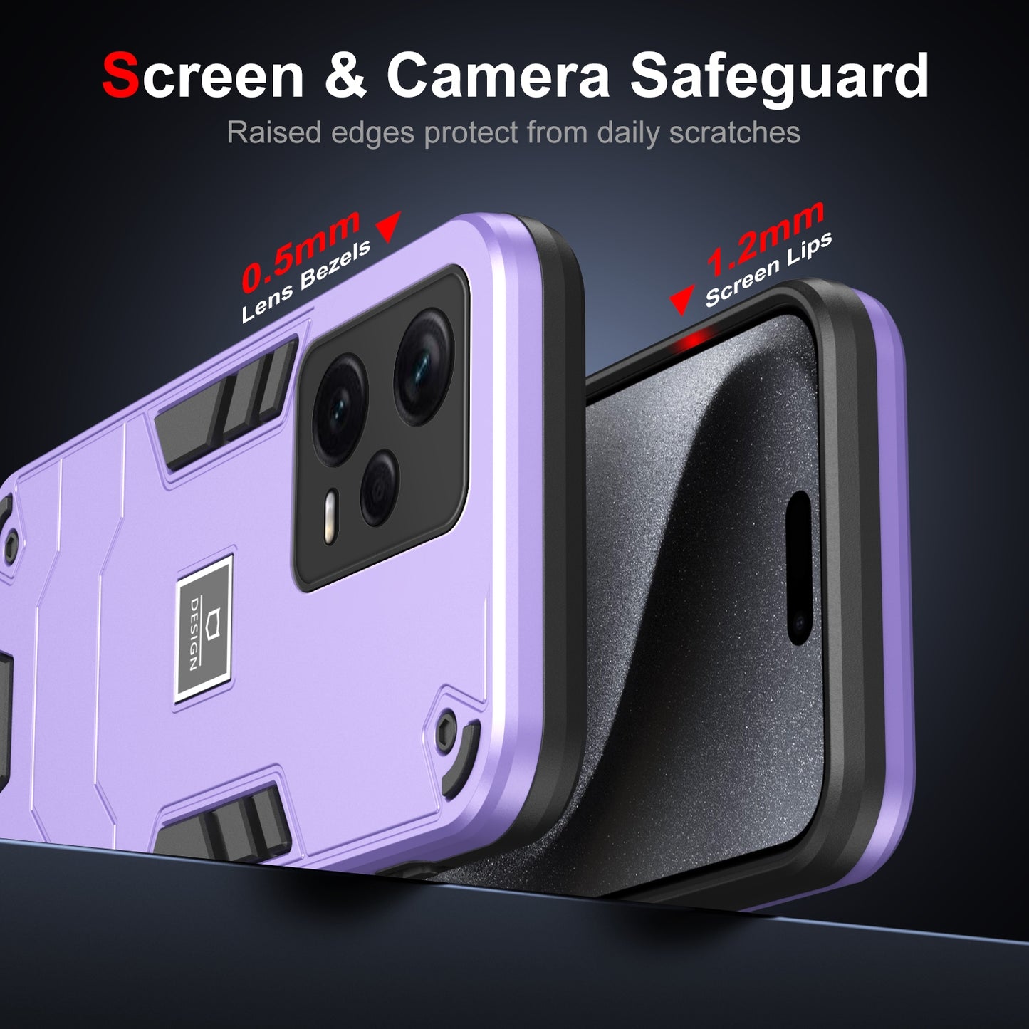 Xiaomi Redmi Note 12 Pro+ Global 2 in 1 Shockproof Phone Case, Rugged TPU+PC, Oil-Proof & Fingerprint Resistant, with Magnet-Ready