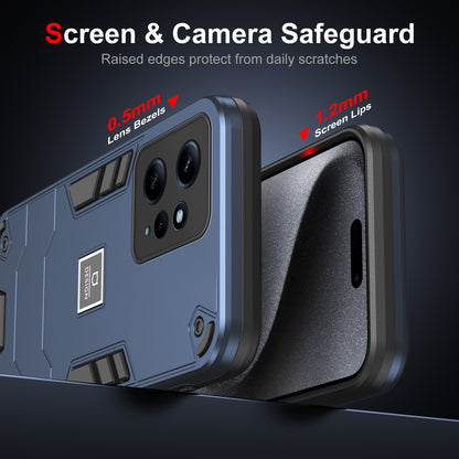 Xiaomi Redmi Note 12 4G Global 2 in 1 Shockproof Phone Case, Rugged TPU+PC, Oil-Proof & Fingerprint Resistant, with Magnet-Ready