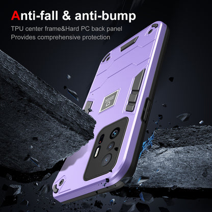 Xiaomi Mi 11T 2 in 1 Shockproof Phone Case, Rugged TPU+PC, Oil-Proof & Fingerprint Resistant, with Magnet-Ready