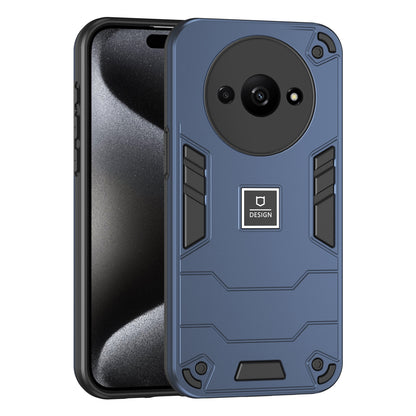 Xiaomi Redmi A3 2 in 1 Shockproof Phone Case, Rugged TPU+PC, Oil-Proof & Fingerprint Resistant, with Magnet-Ready