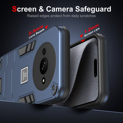 Xiaomi Redmi A3 2 in 1 Shockproof Phone Case, Rugged TPU+PC, Oil-Proof & Fingerprint Resistant, with Magnet-Ready