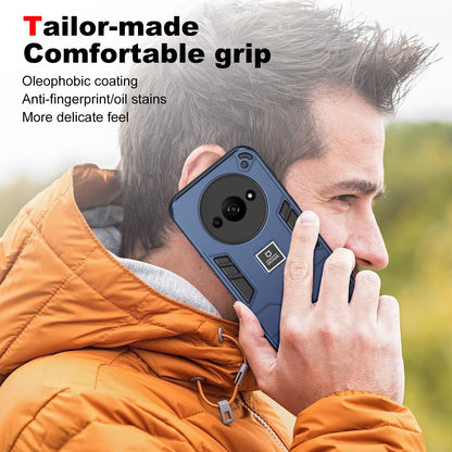 Xiaomi Redmi A3 2 in 1 Shockproof Phone Case, Rugged TPU+PC, Oil-Proof & Fingerprint Resistant, with Magnet-Ready