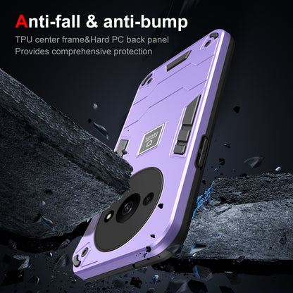 Xiaomi Redmi A3 2 in 1 Shockproof Phone Case, Rugged TPU+PC, Oil-Proof & Fingerprint Resistant, with Magnet-Ready