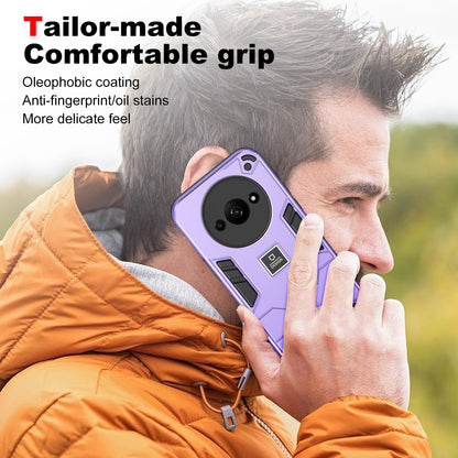 Xiaomi Redmi A3 2 in 1 Shockproof Phone Case, Rugged TPU+PC, Oil-Proof & Fingerprint Resistant, with Magnet-Ready
