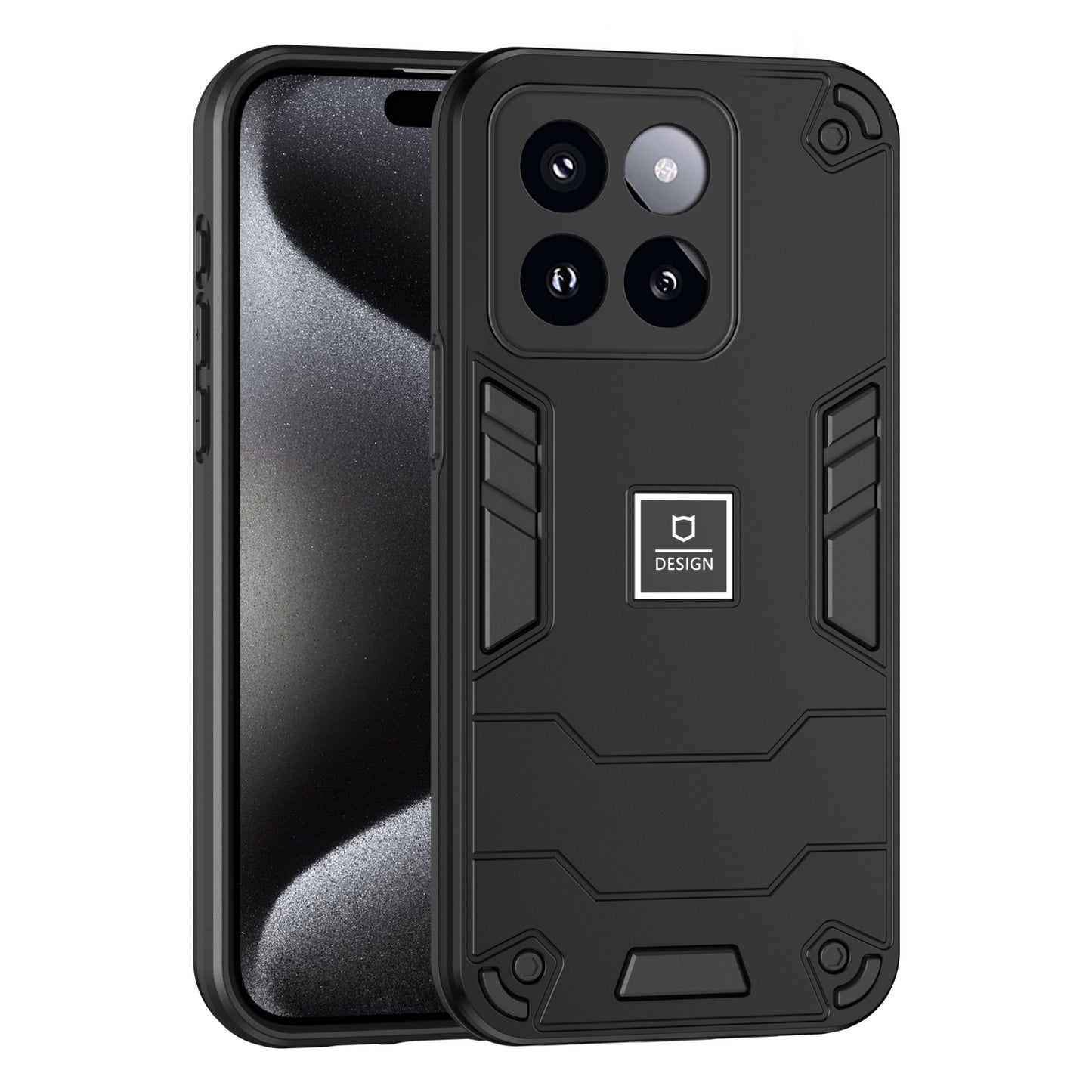 Xiaomi 14 Pro 2 in 1 Shockproof Phone Case, Rugged TPU+PC, Oil-Proof & Fingerprint Resistant, with Magnet-Ready