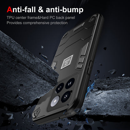Xiaomi 14 Pro 2 in 1 Shockproof Phone Case, Rugged TPU+PC, Oil-Proof & Fingerprint Resistant, with Magnet-Ready