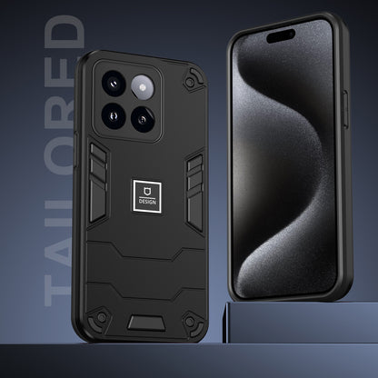 Xiaomi 14 Pro 2 in 1 Shockproof Phone Case, Rugged TPU+PC, Oil-Proof & Fingerprint Resistant, with Magnet-Ready