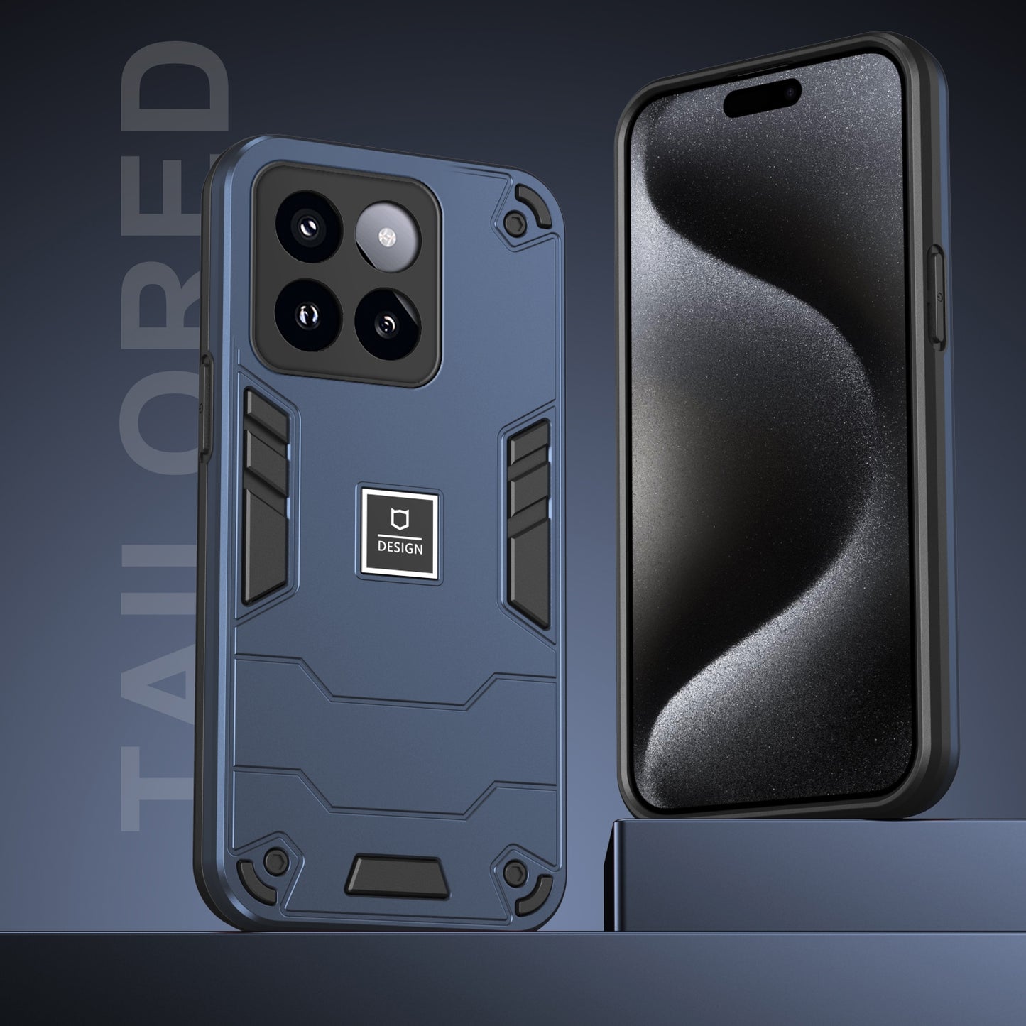 Xiaomi 14 Pro 2 in 1 Shockproof Phone Case, Rugged TPU+PC, Oil-Proof & Fingerprint Resistant, with Magnet-Ready