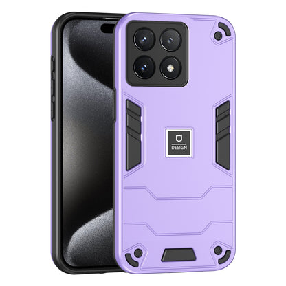 Xiaomi Poco X6 Pro 5G 2 in 1 Shockproof Phone Case, Rugged TPU+PC, Oil-Proof & Fingerprint Resistant, with Magnet-Ready