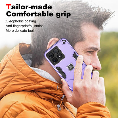 Xiaomi Poco X6 Pro 5G 2 in 1 Shockproof Phone Case, Rugged TPU+PC, Oil-Proof & Fingerprint Resistant, with Magnet-Ready