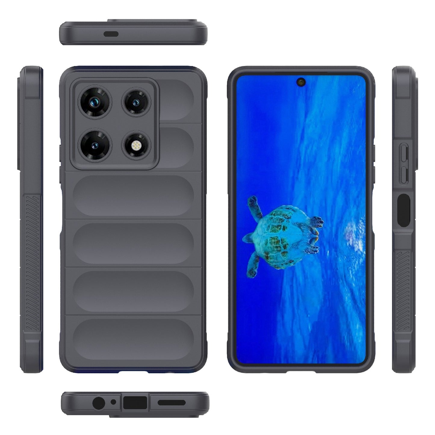 Infinix Note 30 Pro X6788 Shock Absorbent Magic Shield TPU + Flannel Phone Case, Featuring Ridged Drop Protection, Bright Colours & Easy Access