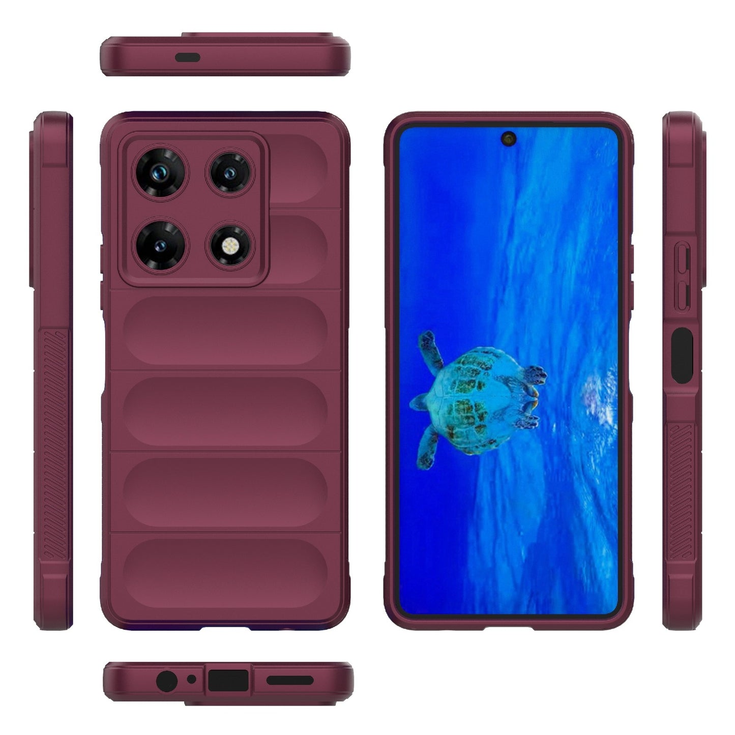 Infinix Note 30 Pro X6788 Shock Absorbent Magic Shield TPU + Flannel Phone Case, Featuring Ridged Drop Protection, Bright Colours & Easy Access