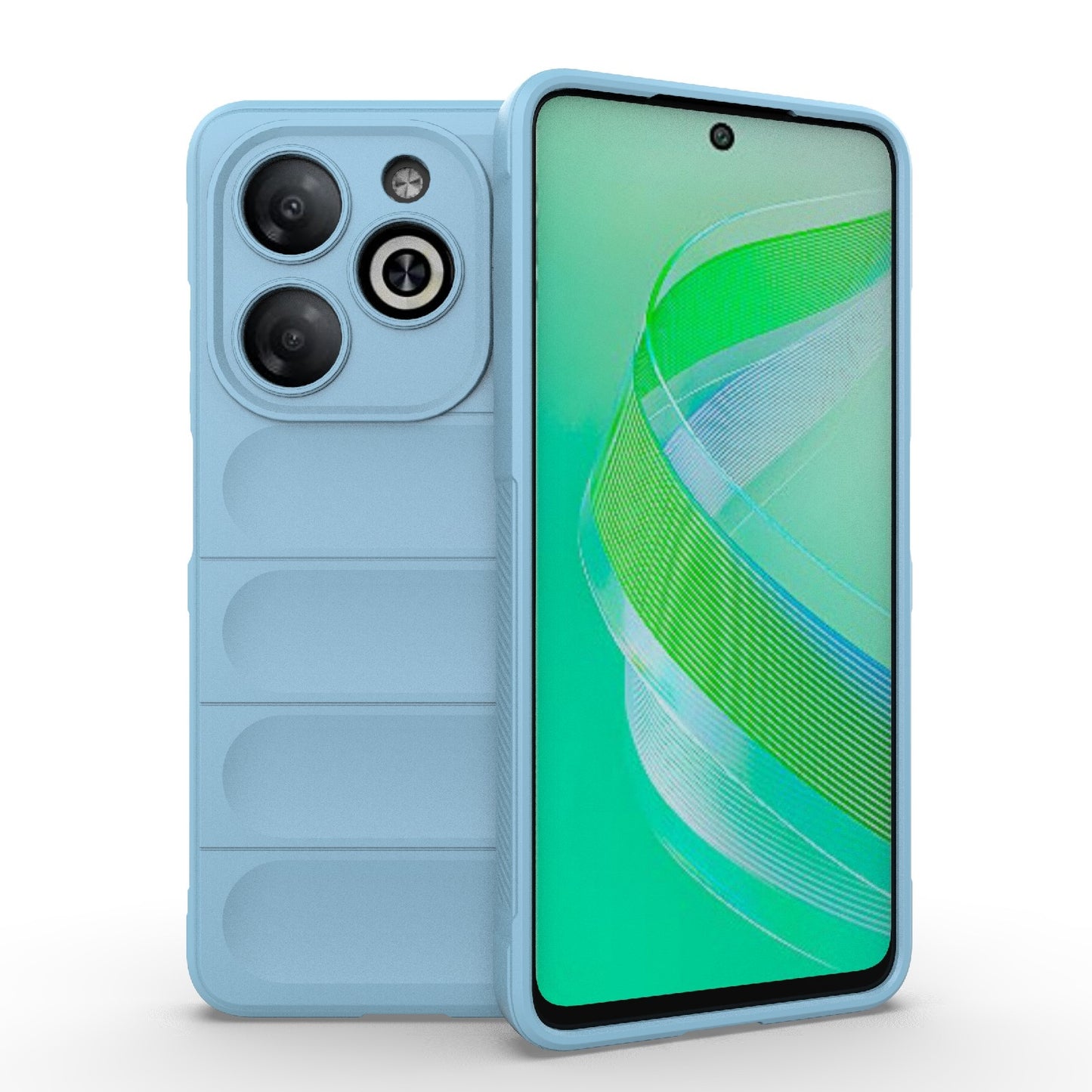 Infinix Smart 8 Shock Absorbent Magic Shield TPU + Flannel Phone Case, Featuring Ridged Drop Protection, Bright Colours & Easy Access