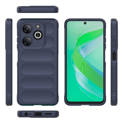Infinix Smart 8 Shock Absorbent Magic Shield TPU + Flannel Phone Case, Featuring Ridged Drop Protection, Bright Colours & Easy Access