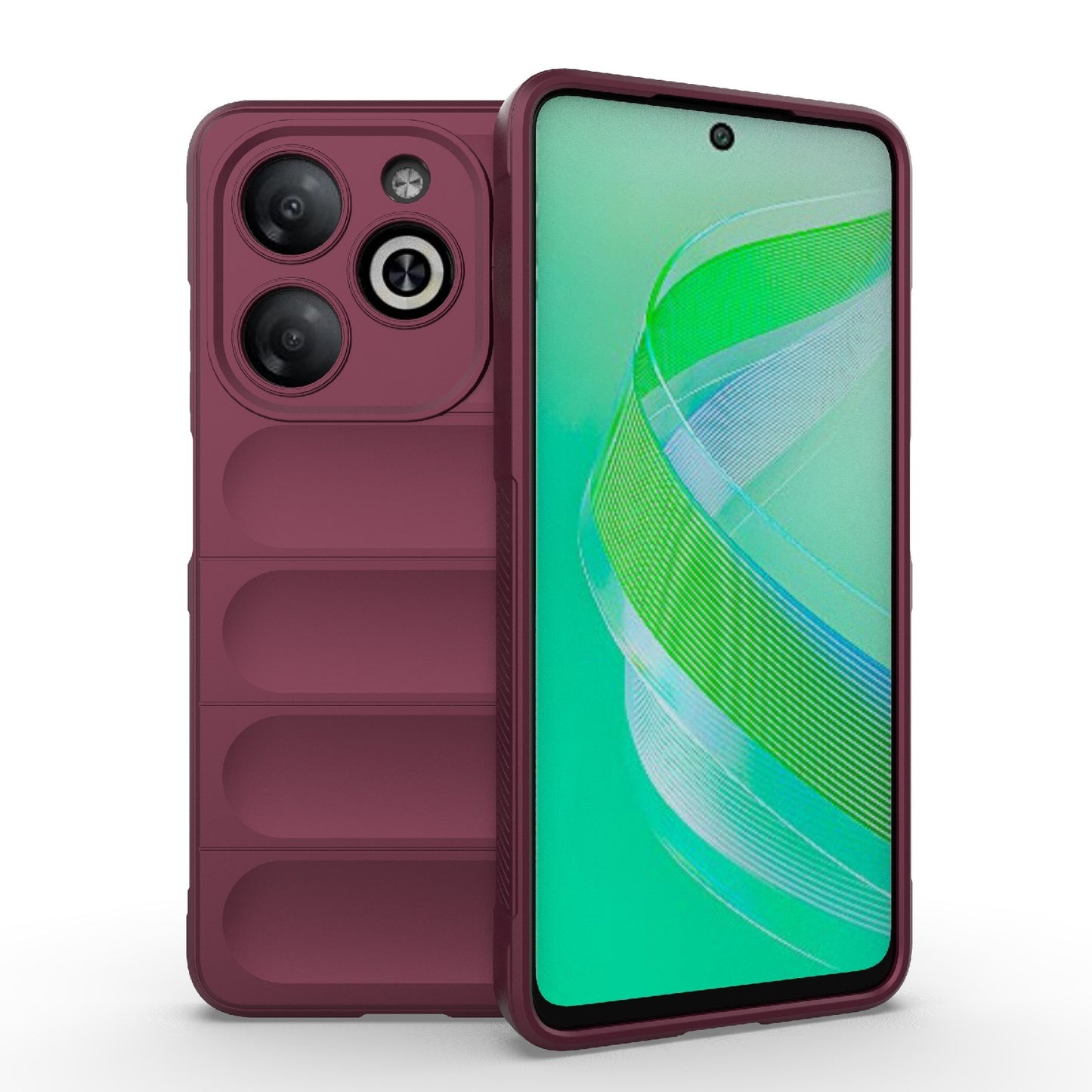 Infinix Smart 8 Shock Absorbent Magic Shield TPU + Flannel Phone Case, Featuring Ridged Drop Protection, Bright Colours & Easy Access