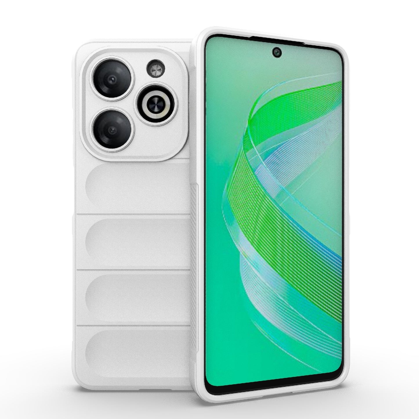 Infinix Smart 8 Shock Absorbent Magic Shield TPU + Flannel Phone Case, Featuring Ridged Drop Protection, Bright Colours & Easy Access