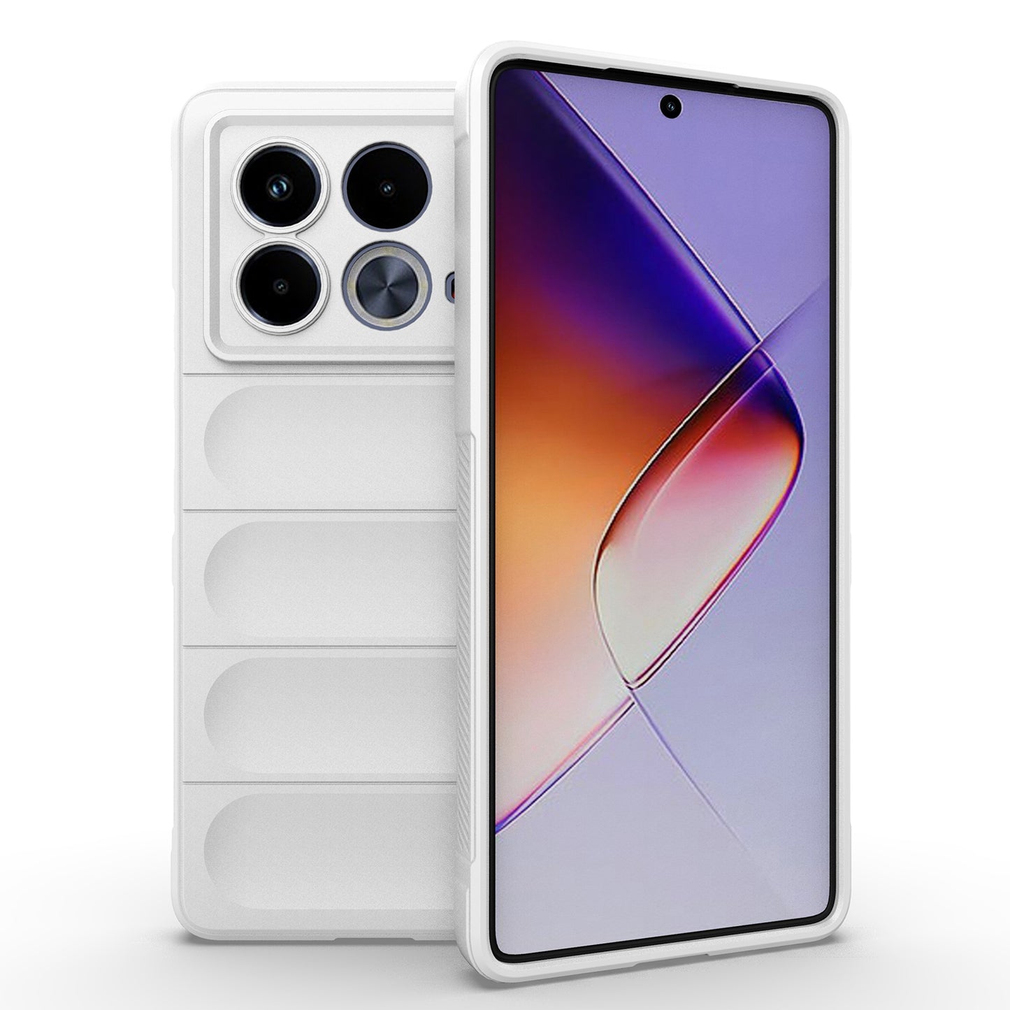 Infinix Note 40 5G India Shock Absorbent Magic Shield TPU + Flannel Phone Case, Featuring Ridged Drop Protection, Bright Colours & Easy Access