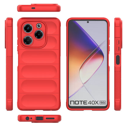 Infinix Note 40X 5G Global Shock Absorbent Magic Shield TPU + Flannel Phone Case, Featuring Ridged Drop Protection, Bright Colours & Easy Access