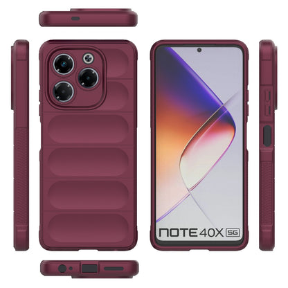 Infinix Note 40X 5G Global Shock Absorbent Magic Shield TPU + Flannel Phone Case, Featuring Ridged Drop Protection, Bright Colours & Easy Access