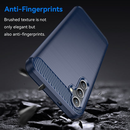 Samsung Galaxy Jump 3 Carbon Fiber Brushed Texture TPU Protective Phone Case Shockproof Slim Cover