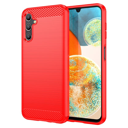 Samsung Galaxy Jump 3 Carbon Fiber Brushed Texture TPU Protective Phone Case Shockproof Slim Cover