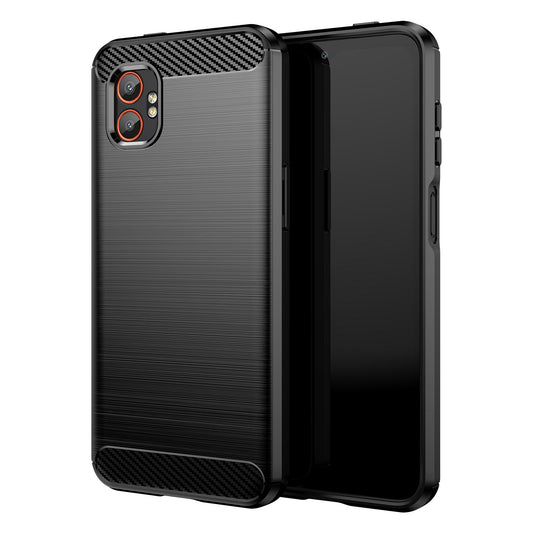 Samsung Galaxy Xcover 7 Pro Carbon Fibre Brushed Texture TPU Protective Phone Case Shockproof Slim Cover