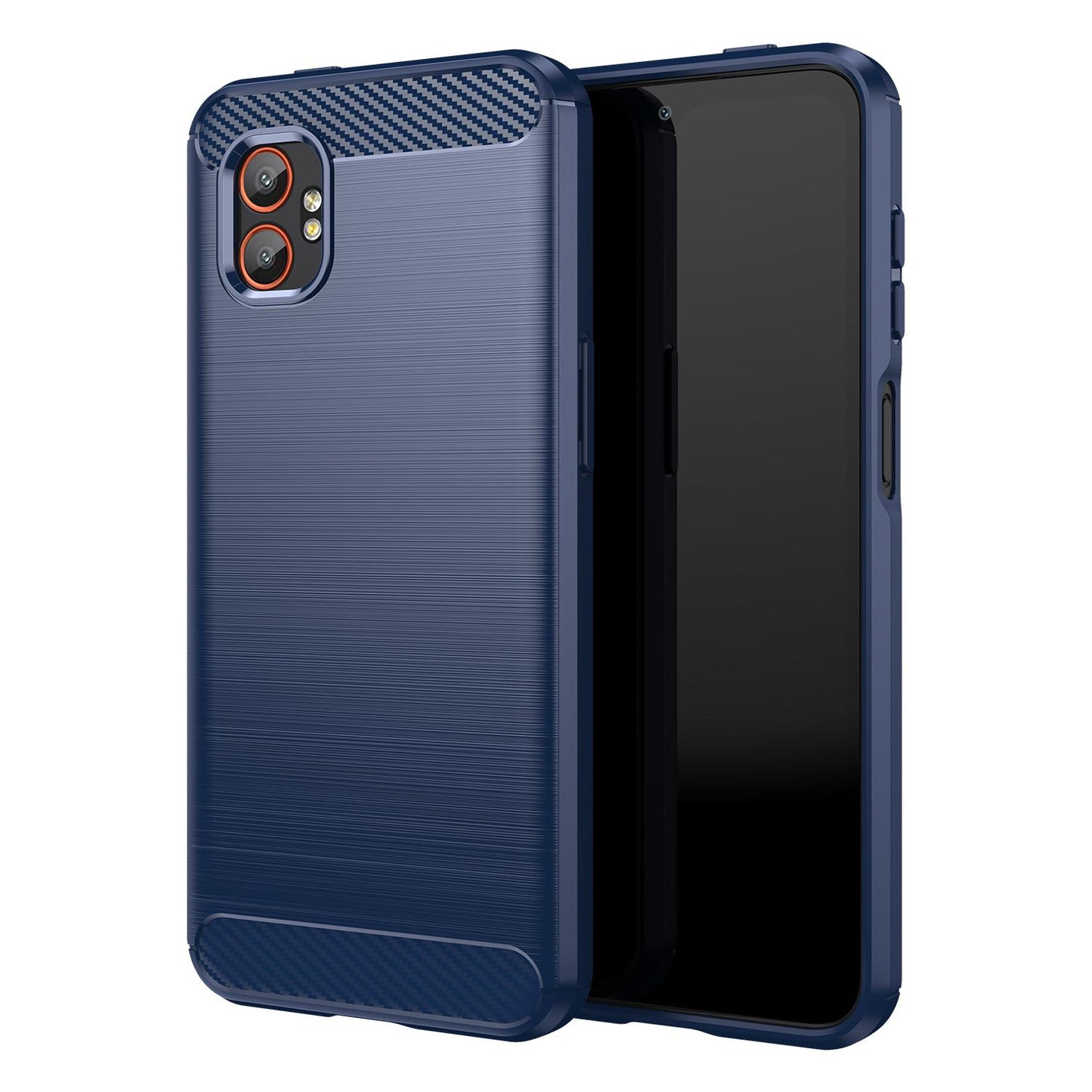 Samsung Galaxy Xcover 7 Pro Carbon Fibre Brushed Texture TPU Protective Phone Case Shockproof Slim Cover