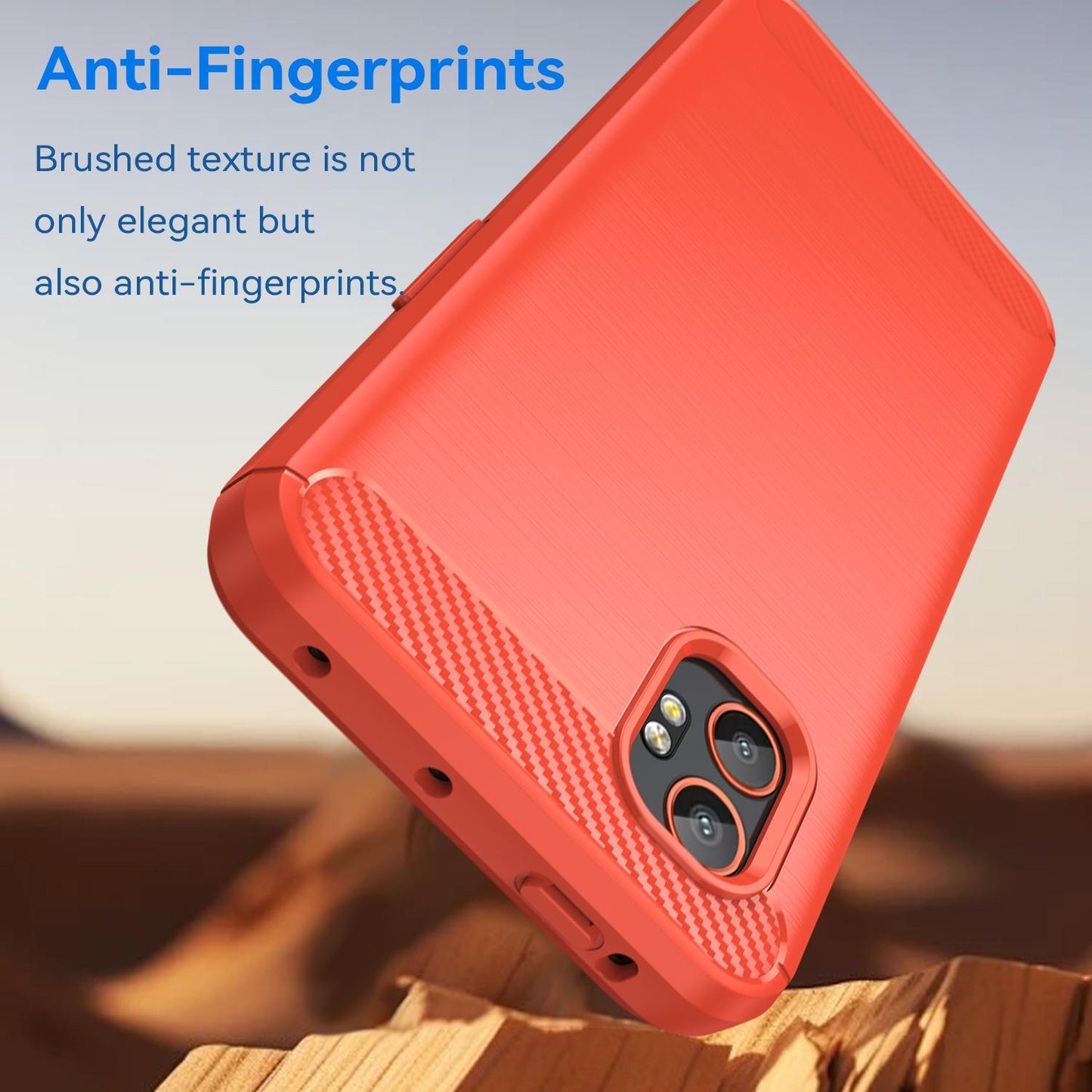 Samsung Galaxy Xcover 7 Pro Carbon Fiber Brushed Texture TPU Protective Phone Case Shockproof Slim Cover