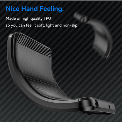 Honor 90 Smart Carbon Fibre Brushed Texture TPU Protective Phone Case Shockproof Slim Cover
