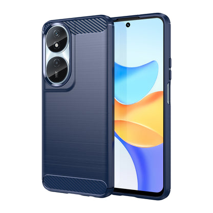 Honor 90 Smart Carbon Fiber Brushed Texture TPU Protective Phone Case Shockproof Slim Cover