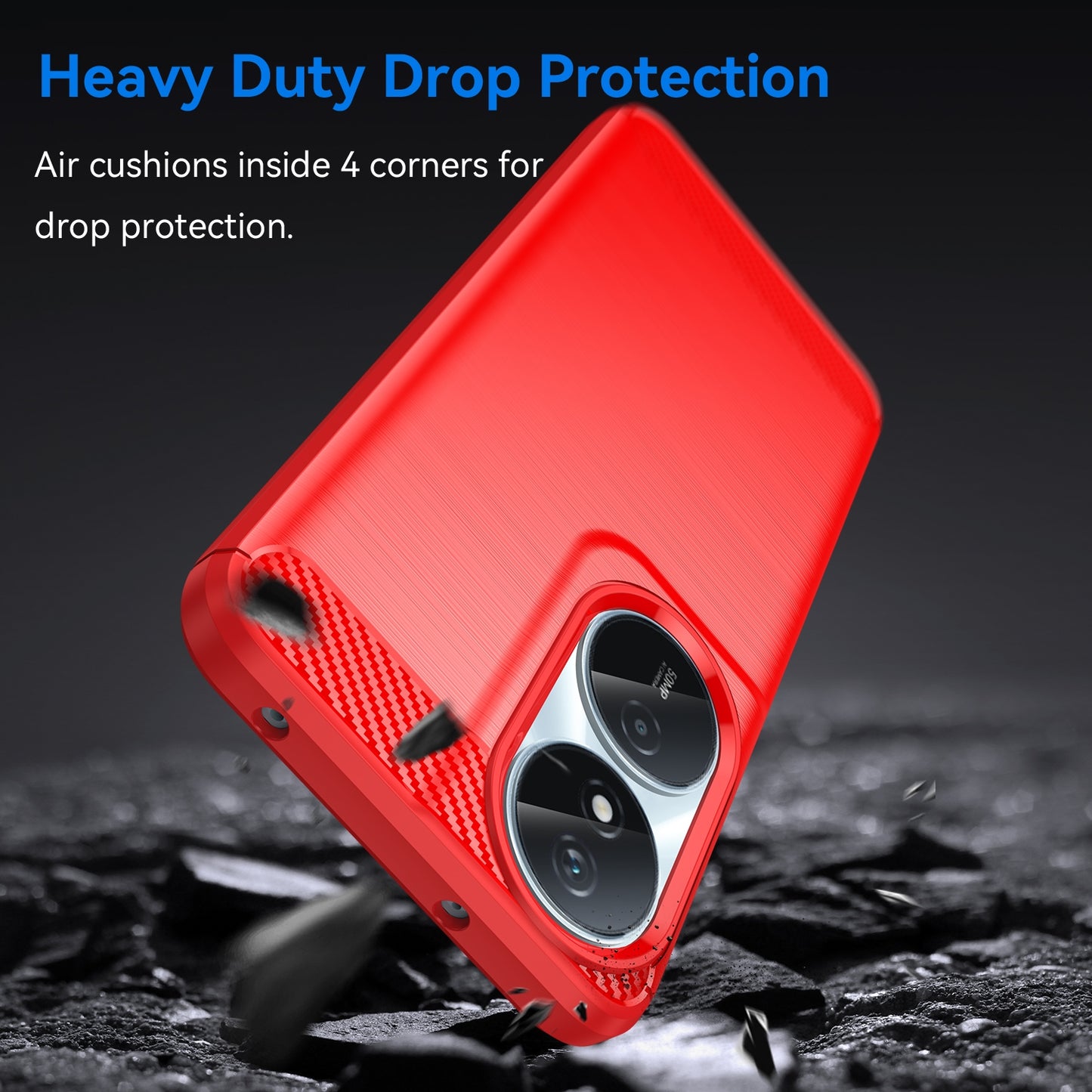 Honor 90 Smart Carbon Fibre Brushed Texture TPU Protective Phone Case Shockproof Slim Cover