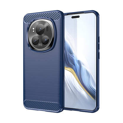 Honor Magic 6 Pro Carbon Fibre Brushed Texture TPU Protective Phone Case Shockproof Slim Cover