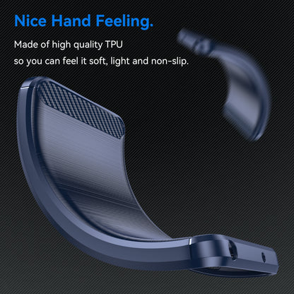 Honor Magic 6 Pro Carbon Fiber Brushed Texture TPU Protective Phone Case Shockproof Slim Cover