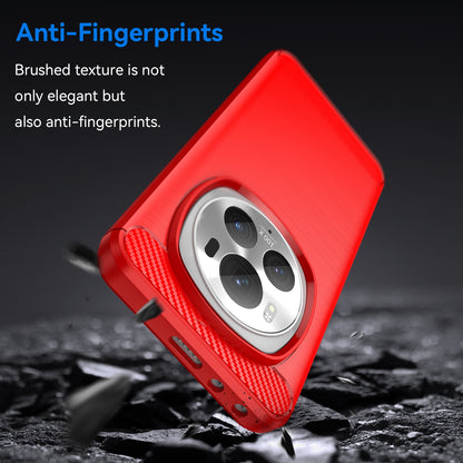 Honor Magic 6 Pro Carbon Fiber Brushed Texture TPU Protective Phone Case Shockproof Slim Cover