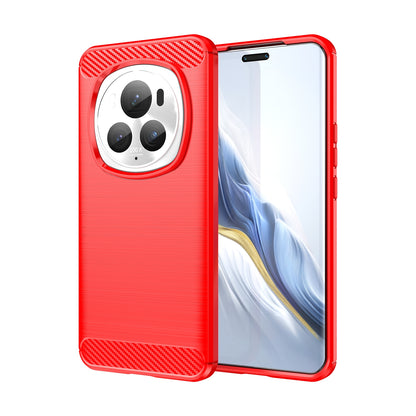 Honor Magic 6 Pro Carbon Fiber Brushed Texture TPU Protective Phone Case Shockproof Slim Cover