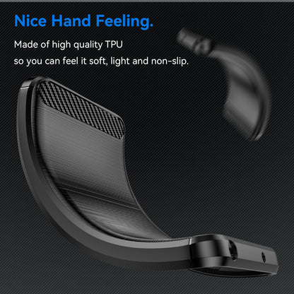 Honor Magic 6 Carbon Fibre Brushed Texture TPU Protective Phone Case Shockproof Slim Cover