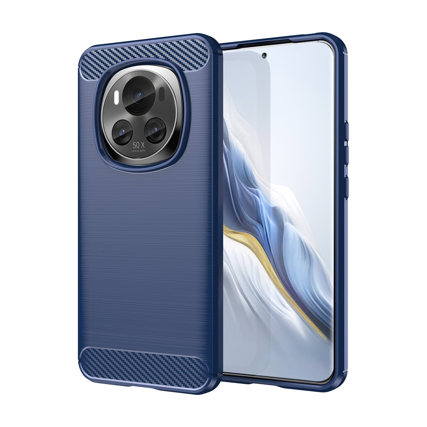 Honor Magic 6 Carbon Fiber Brushed Texture TPU Protective Phone Case Shockproof Slim Cover