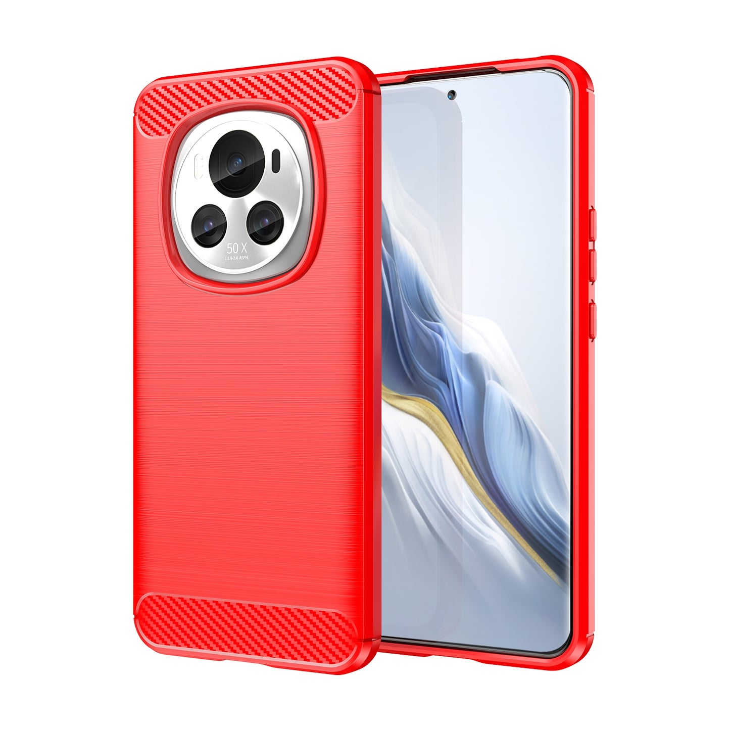 Honor Magic 6 Carbon Fibre Brushed Texture TPU Protective Phone Case Shockproof Slim Cover