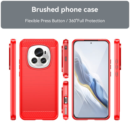 Honor Magic 6 Carbon Fibre Brushed Texture TPU Protective Phone Case Shockproof Slim Cover