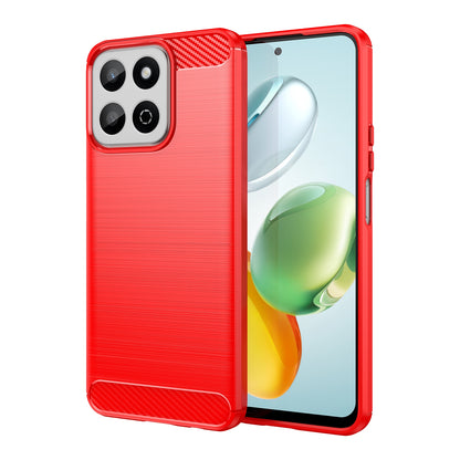 Honor 200 Smart Carbon Fibre Brushed Texture TPU Protective Phone Case Shockproof Slim Cover