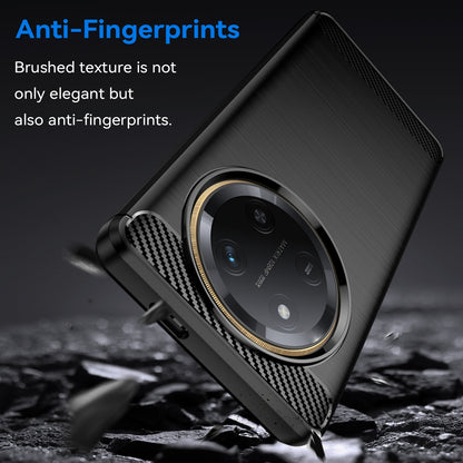 Honor X60 Pro Carbon Fibre Brushed Texture TPU Protective Phone Case Shockproof Slim Cover