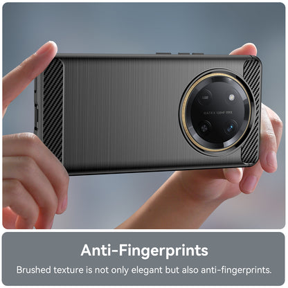 Honor X60 Pro Carbon Fibre Brushed Texture TPU Protective Phone Case Shockproof Slim Cover